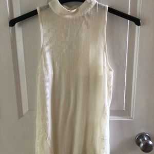 Candie’s women’s tank with lace embellishments